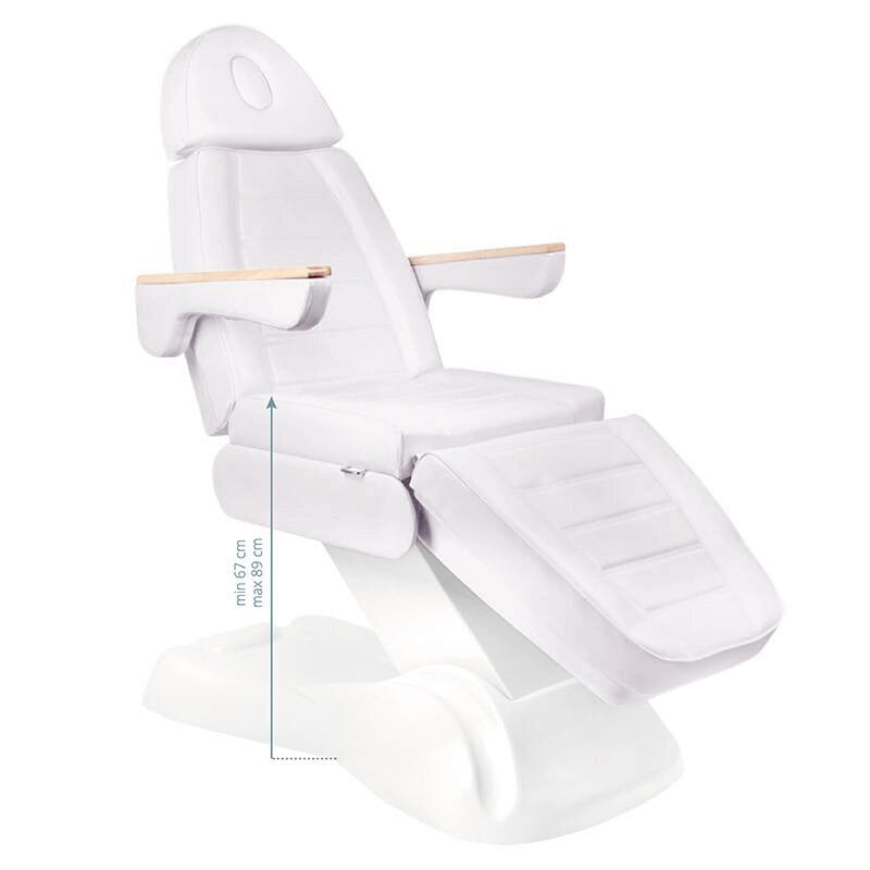 Lux 273b sähköinen kosmeettinen tuoli, 3 moottoria, valkoinen hinta ja tiedot | Kauneushoitolan kalusteet | hobbyhall.fi