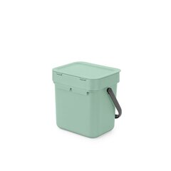 Sort & Go roska-astia 3L - Jade Green hinta ja tiedot | Roska-astiat | hobbyhall.fi