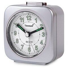 Analoginen herätyskello Timemark Hopeinen (9 x 8 x 5 cm) hinta ja tiedot | Kellot | hobbyhall.fi