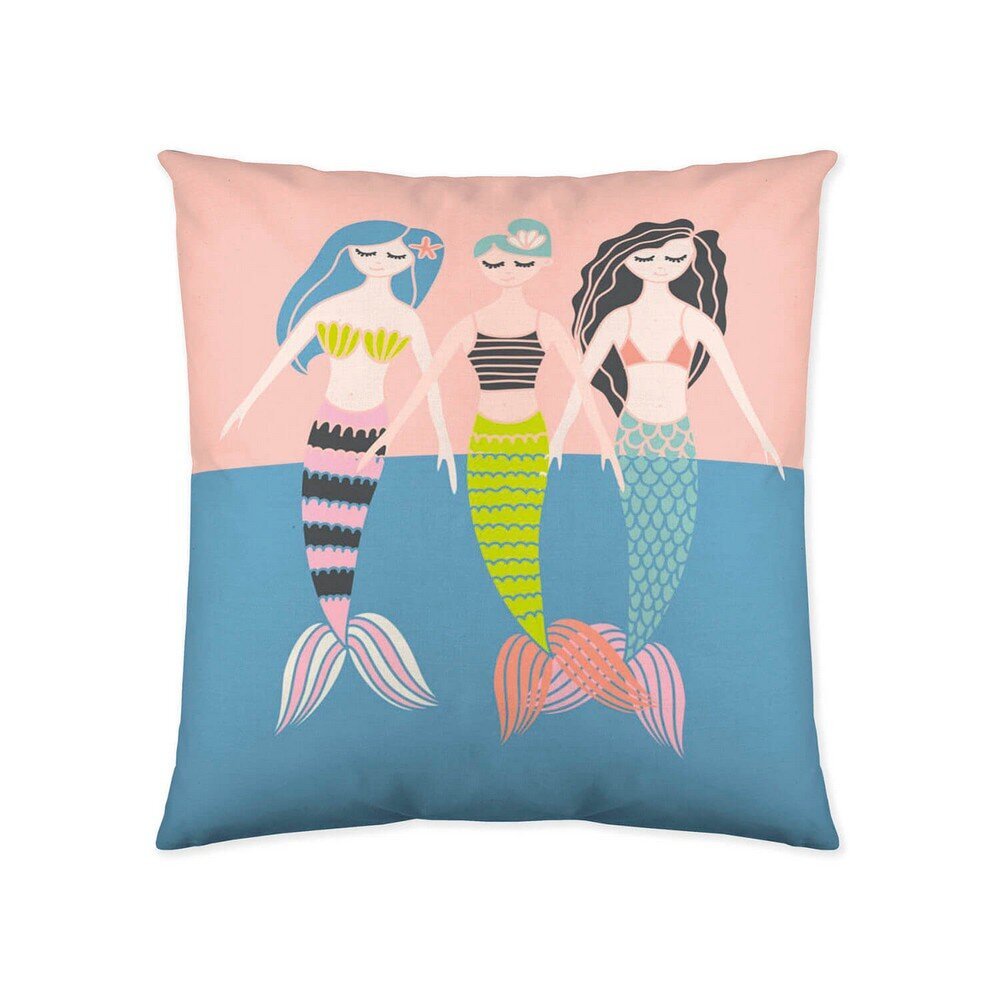 Tyynynpäällinen Naturals Mermaids (50 x 50 cm) hinta ja tiedot | Koristetyynyt ja tyynynpäälliset | hobbyhall.fi