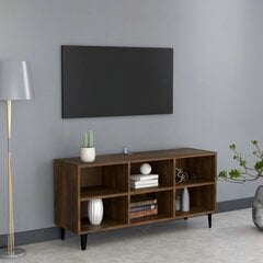 TV-kaappi metallijaloilla, 103,5x30x50 cm, ruskea hinta ja tiedot | TV-tasot | hobbyhall.fi