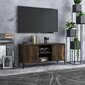 vidaXL TV-kaappi metallijaloilla, tammi, 103,5x35x50cm hinta ja tiedot | TV-tasot | hobbyhall.fi