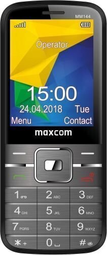Maxcom MM144, Dual SIM, Gray hinta ja tiedot | Matkapuhelimet | hobbyhall.fi