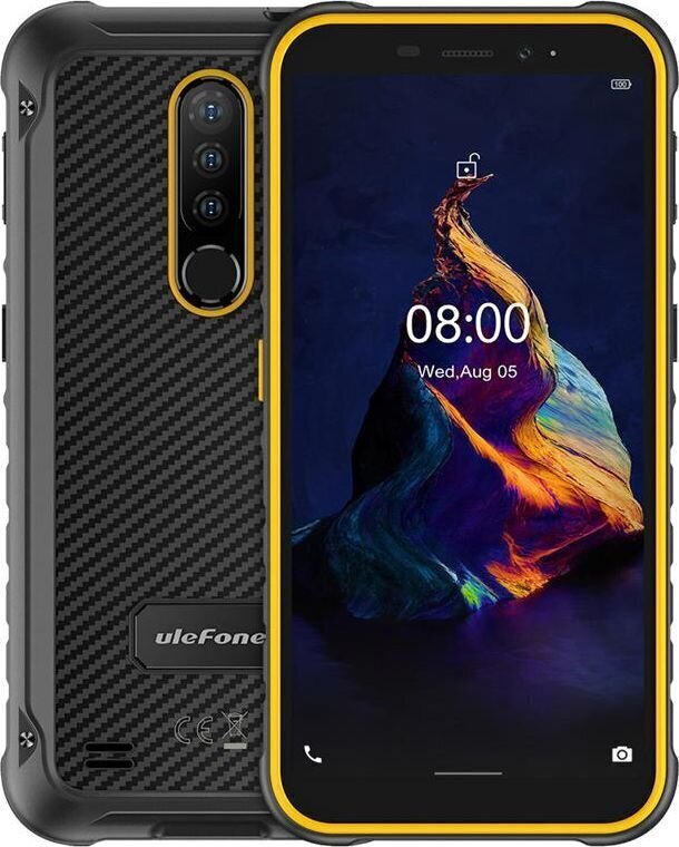 Ulefone Armor X8, 64 GB, Dual SIM, Black and Orange hinta ja tiedot | Matkapuhelimet | hobbyhall.fi