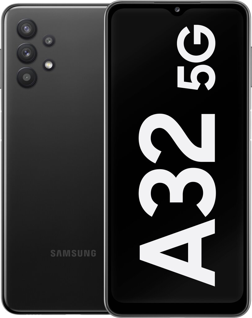 Samsung Galaxy A32 5G 4/64GB Dual-Sim - Awesome Black hinta ja tiedot | Matkapuhelimet | hobbyhall.fi