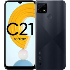 Realme C21 älypuhelin 4/64GB Cross Black hinta ja tiedot | Matkapuhelimet | hobbyhall.fi