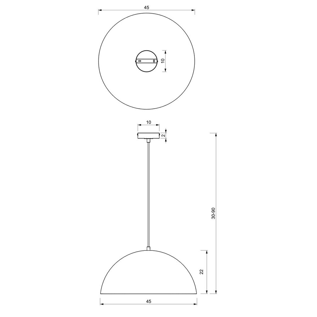 beta riipusvalaisin 1xe27 45cm hinta ja tiedot | Riippuvalaisimet | hobbyhall.fi