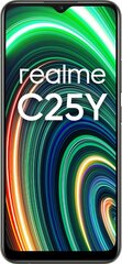 Realme C25Y, 128 GB, Dual SIM, Black hinta ja tiedot | Matkapuhelimet | hobbyhall.fi