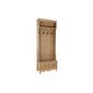 Vaateteline kahdella laatikolla DKD Home Decor, kuusi/MDF, (81,5 x 36,5 x 201 cm), luonnollinen väri hinta ja tiedot | Naulakot | hobbyhall.fi