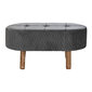 Pouf DKD Home Decor, harmaa hinta ja tiedot | Säkkituolit, rahit ja penkit | hobbyhall.fi