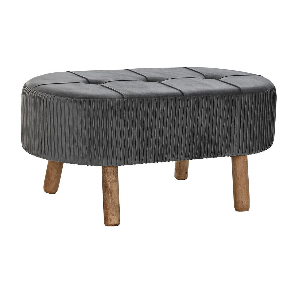 Pouf DKD Home Decor, harmaa hinta ja tiedot | Säkkituolit, rahit ja penkit | hobbyhall.fi