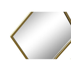 Seinäpeili DKD Home Decor Mirror Golden Metal Rhombus (63 x 2 x 90 cm) hinta ja tiedot | Peilit | hobbyhall.fi