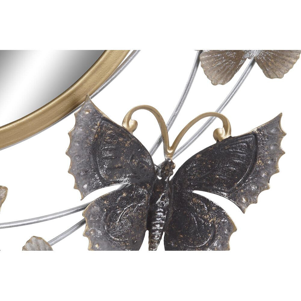 Seinäpeili DKD Home Decor Mirror Gold Metallic Butterflies Mallow (75 x 6,5 x 73 cm) hinta ja tiedot | Peilit | hobbyhall.fi