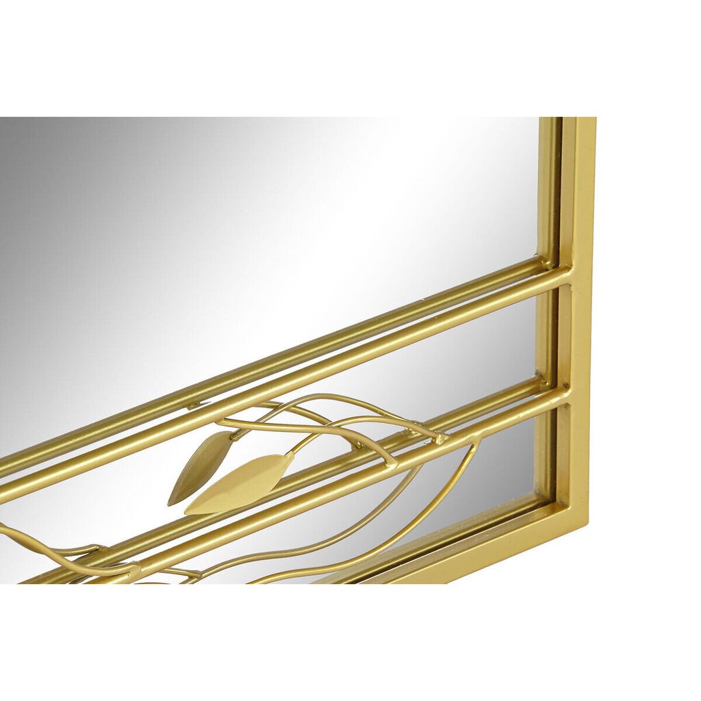 Seinäpeili DKD Home Decor, Mirror Gold Metal Plant leaf, 60 x 2 x 90 cm hinta ja tiedot | Peilit | hobbyhall.fi