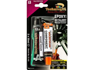 Metalliliima Epoksi 2x20ml Technicoll hinta ja tiedot | Käsityökalut | hobbyhall.fi