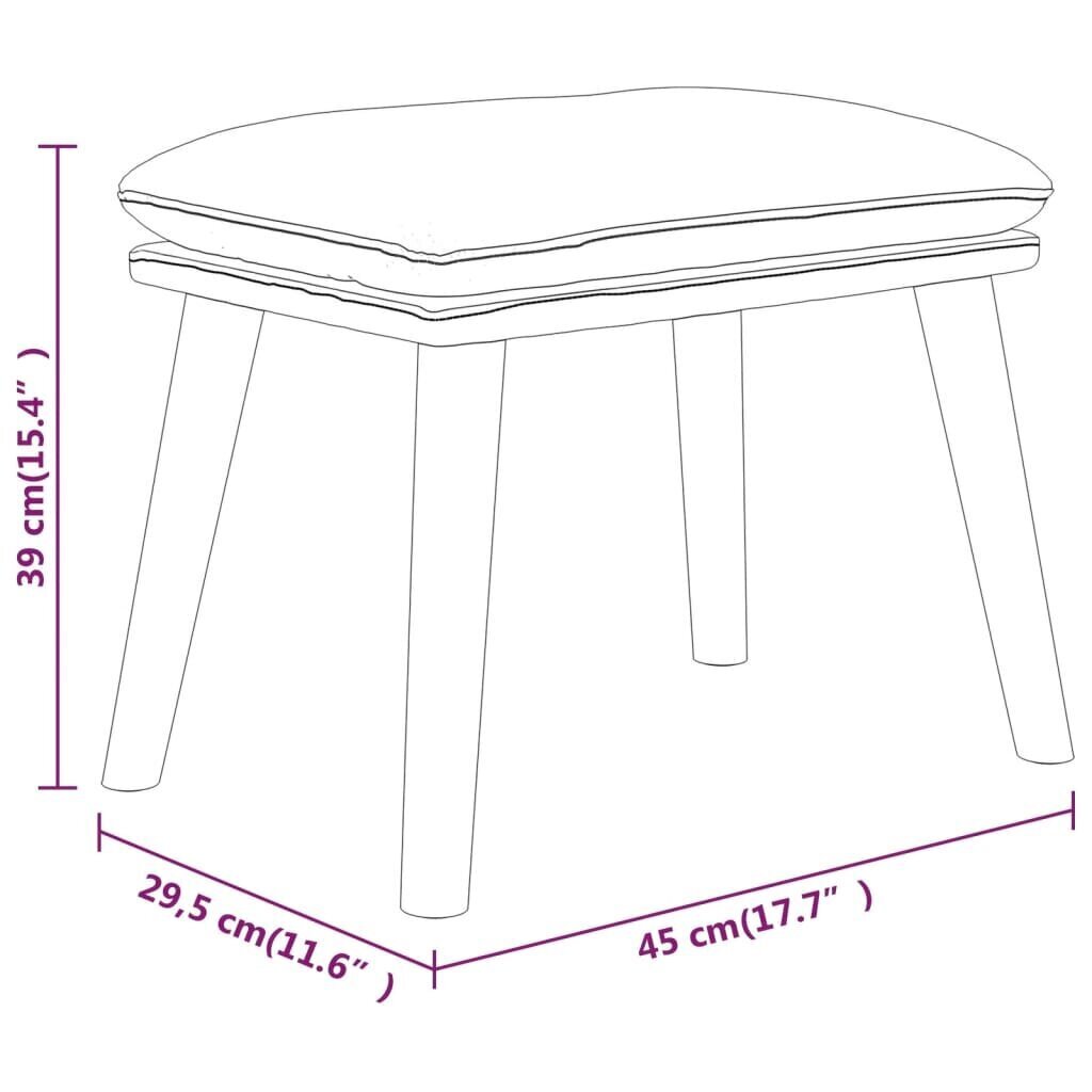 Rahi 45x29,5x39cm, vaaleanharmaa hinta ja tiedot | Säkkituolit, rahit ja penkit | hobbyhall.fi