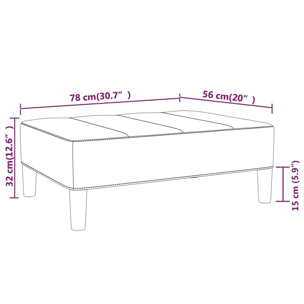 Rakka, ruskea, 78x56x32cm, kangas hinta ja tiedot | Säkkituolit, rahit ja penkit | hobbyhall.fi