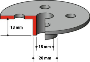 164393-0 Mallineohjain 18x20x13mm Makita hinta ja tiedot | Akkuporakoneet ja ruuvinvääntimet | hobbyhall.fi