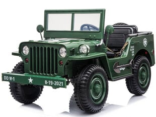 J E E P Willys pilot 3-paikkainen sotilaallinen sähköinen maasturi hinta ja tiedot | Lasten sähköautot | hobbyhall.fi