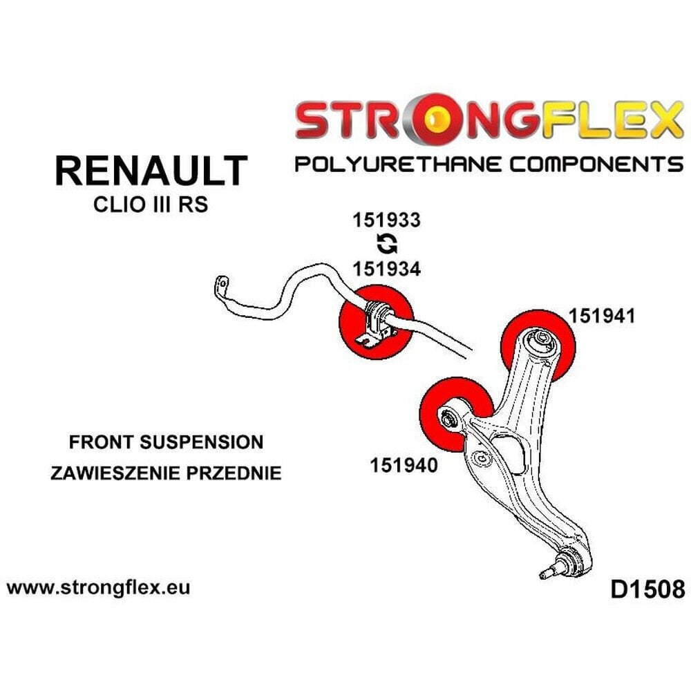 Etuvarsi Strongflex STF151941BX2, 2 kpl. hinta ja tiedot | Lisätarvikkeet autoiluun | hobbyhall.fi