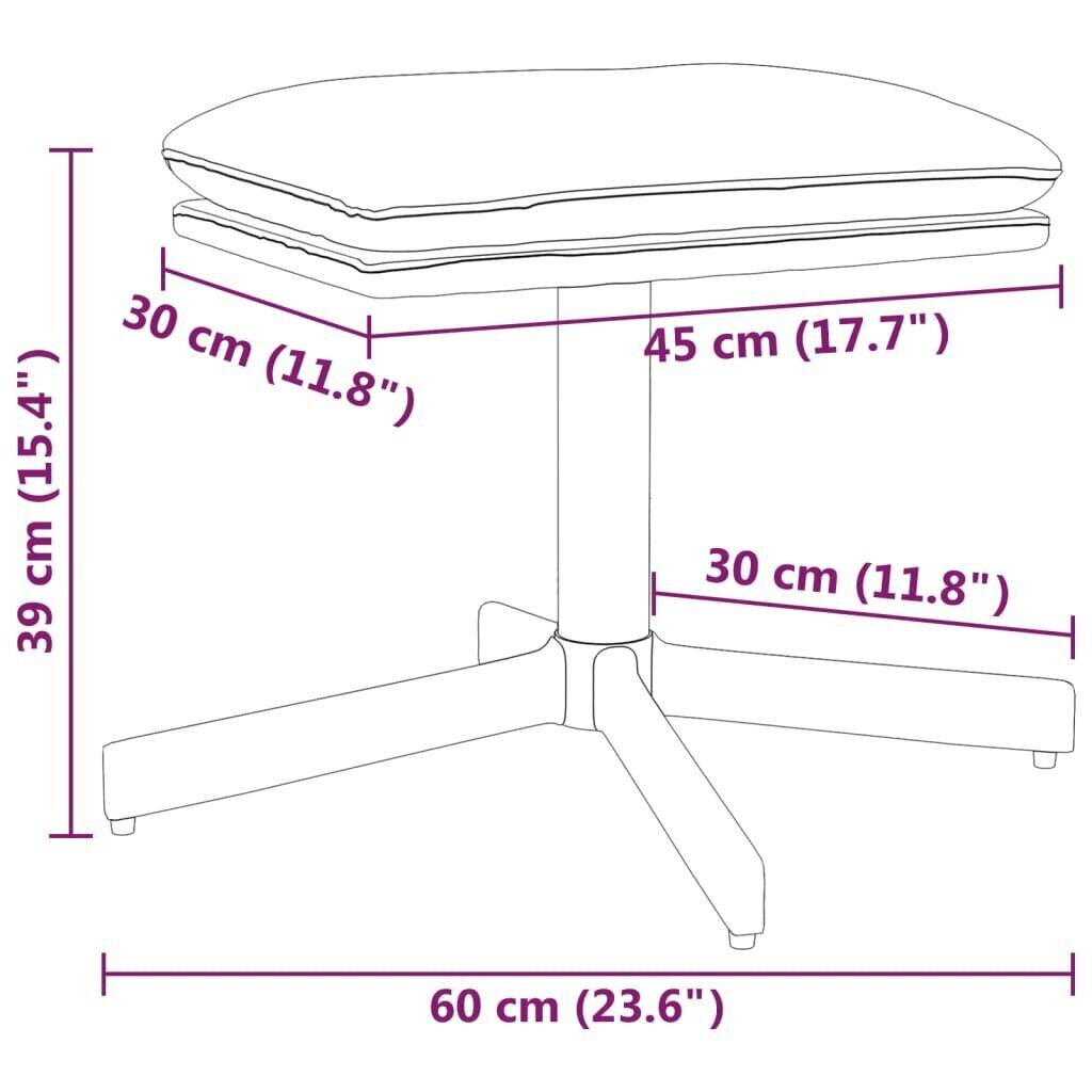 Rakka, Velvet, 60x60x39cm, väri sinapinkeltainen hinta ja tiedot | Säkkituolit, rahit ja penkit | hobbyhall.fi