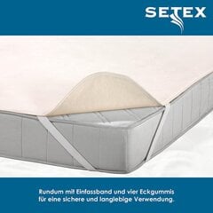 Setex Molton -patjasuojaus, 120 x 200 cm, kulmakumi, 100 % puuvilla, perus-, luonnolliset värit 16071202001001 hinta ja tiedot | Setex Kodintekstiilit | hobbyhall.fi