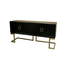 Sivupöytä DKD Home Decor Musta Metalli Poppeli (180 x 50 x 90 cm) hinta ja tiedot | Vitriinit | hobbyhall.fi
