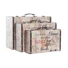 DKD Home Decor box setti, 3 kpl. hinta ja tiedot | Säilytyslaatikot ja -korit | hobbyhall.fi