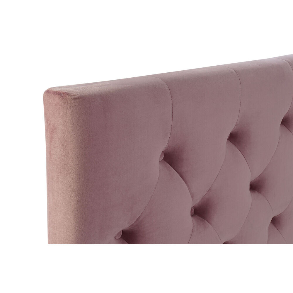 Sänky DKD Home Decor Pinkki Metalli Puu Polyesteri Alumiini (187 x 210 x 137 cm) hinta ja tiedot | Sängyt | hobbyhall.fi