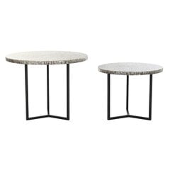 2 pöydän setti DKD Home Decor, harmaa hinta ja tiedot | Sohvapöydät | hobbyhall.fi