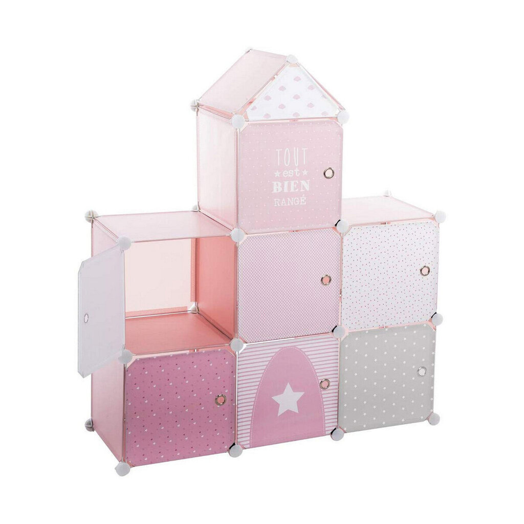 Hylly Atmosphera Pink Castle, polypropeeni, (95,5 x 32 x 109 cm) hinta ja tiedot | Hyllyt | hobbyhall.fi