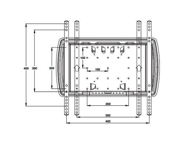 Multibrackets VESA erittäin ohut 4 saranan TV-teline 26-55' hinta ja tiedot | TV-seinätelineet | hobbyhall.fi