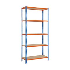 Hylly Simon Rack Maderclick 5/400, sininen, oranssi hinta ja tiedot | Hyllyt | hobbyhall.fi