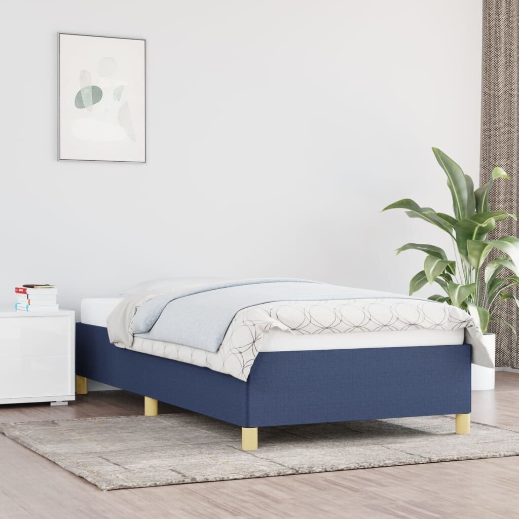 Sängynrunko, sininen, 80x200cm, kangas hinta ja tiedot | Sängyt | hobbyhall.fi