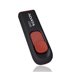 Muistitikku Adata C008 16GB, USB 2.0, musta/punainen. hinta ja tiedot | Muistitikut | hobbyhall.fi