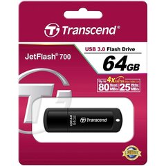 MEMORY DRIVE FLASH USB3 64GB/700 TS64GJF700 TRANSCEND hinta ja tiedot | Muistitikut | hobbyhall.fi