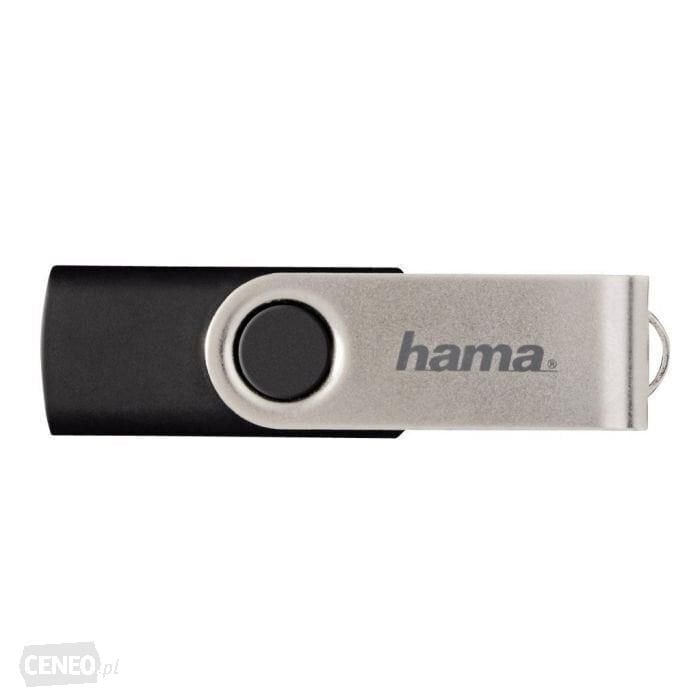 Muistitikku Hama Rotate, USB 2.0, 32 Gt, musta / hopea hinta ja tiedot | Muistitikut | hobbyhall.fi