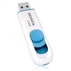 ADATA C008 64 GB, USB 2.0, White hinta ja tiedot | Muistitikut | hobbyhall.fi