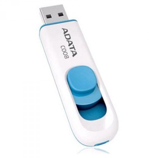 ADATA C008 64 GB, USB 2.0, White hinta ja tiedot | Muistitikut | hobbyhall.fi