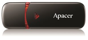 USB-muistitikku APACER USB2.0 Flash Drive AH333 32GB, Musta hinta ja tiedot | Apacer Tietokoneet ja pelaaminen | hobbyhall.fi