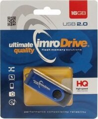 Muistitikku Imro AXIS 16 GB, sininen hinta ja tiedot | Muistitikut | hobbyhall.fi