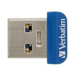 USB muistitikku VERBATIM 98711, 64 Gt, harmaa/sininen hinta ja tiedot | Verbatim Tietokoneet ja pelaaminen | hobbyhall.fi