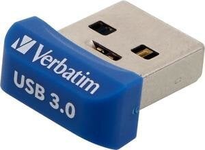 USB muistitikku VERBATIM 98711, 64 Gt, harmaa/sininen hinta ja tiedot | Verbatim Tietokoneet ja pelaaminen | hobbyhall.fi