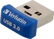 USB muistitikku VERBATIM 98711, 64 Gt, harmaa/sininen hinta ja tiedot | Muistitikut | hobbyhall.fi