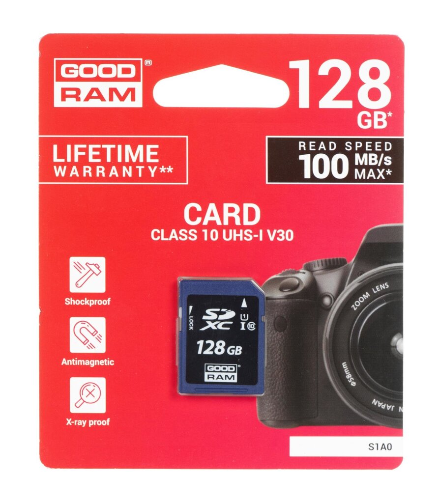GoodRam S1A0-1280R12 hinta ja tiedot | Kameran muistikortit | hobbyhall.fi