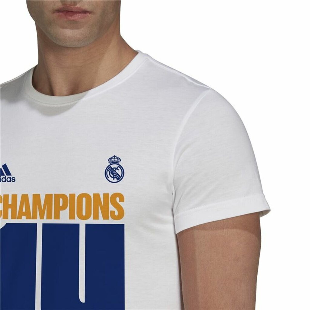 Miesten urheilupaita Adidas Real Madrid Champions 2022, valkoinen hinta ja tiedot | Miesten urheiluvaatteet | hobbyhall.fi