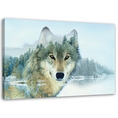 Canvas Print, susi vuoren taustalla, 60x40 cm hinta ja tiedot | Taulut | hobbyhall.fi