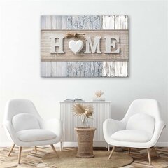 Canvas Print, kotitekniikka erityyppisten puiden taustalla /60x40 hinta ja tiedot | Taulut | hobbyhall.fi