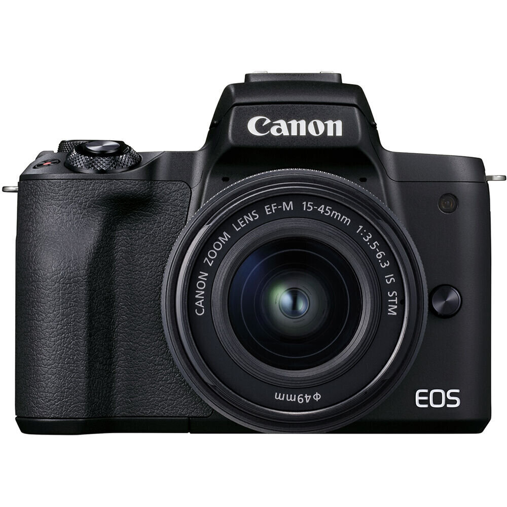 Canon EOS M50 Mark II + EF-M 15-45 mm IS STM + EF-M 55-200 mm IS STM hinta ja tiedot | Kamerat | hobbyhall.fi