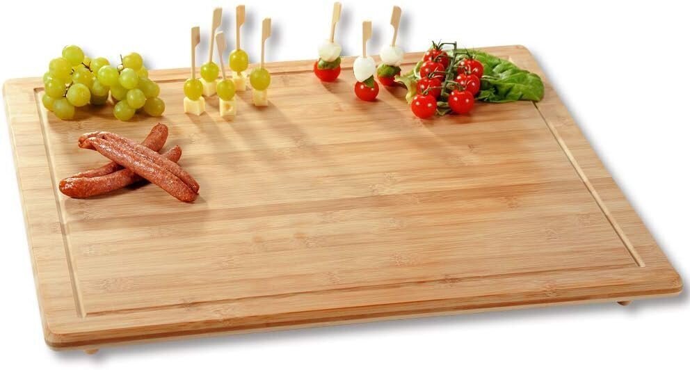 Kesper Herdabdeckplate, Holz, Braun, 56 x 50 x 4 cm hinta ja tiedot | Leikkuulaudat | hobbyhall.fi